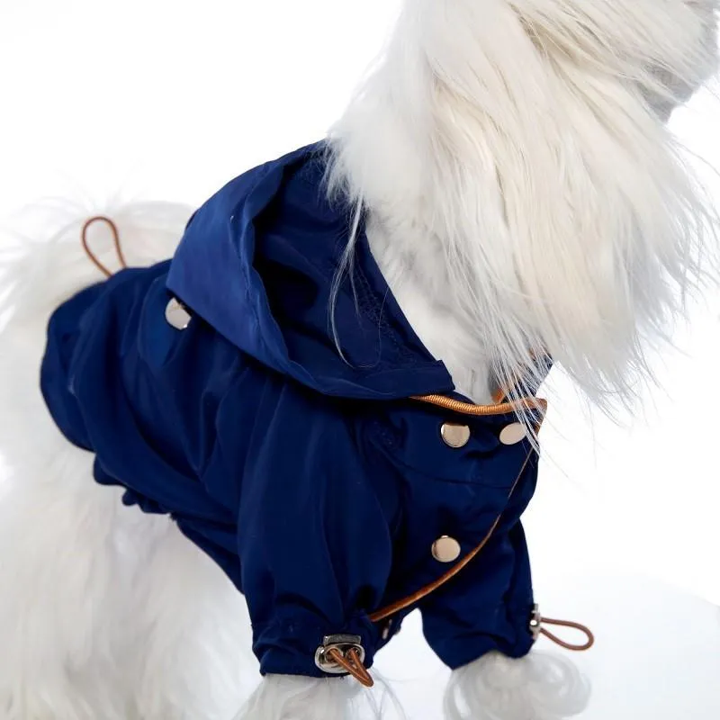 Dual Use Dog Raincoat/Coat Navy