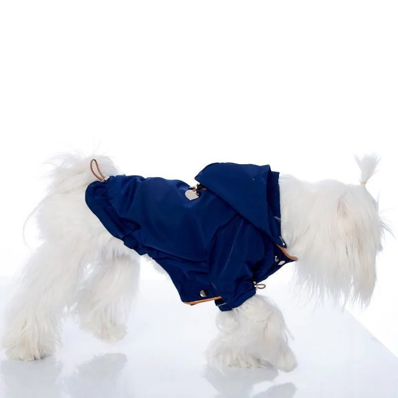 Dual Use Dog Raincoat/Coat Navy