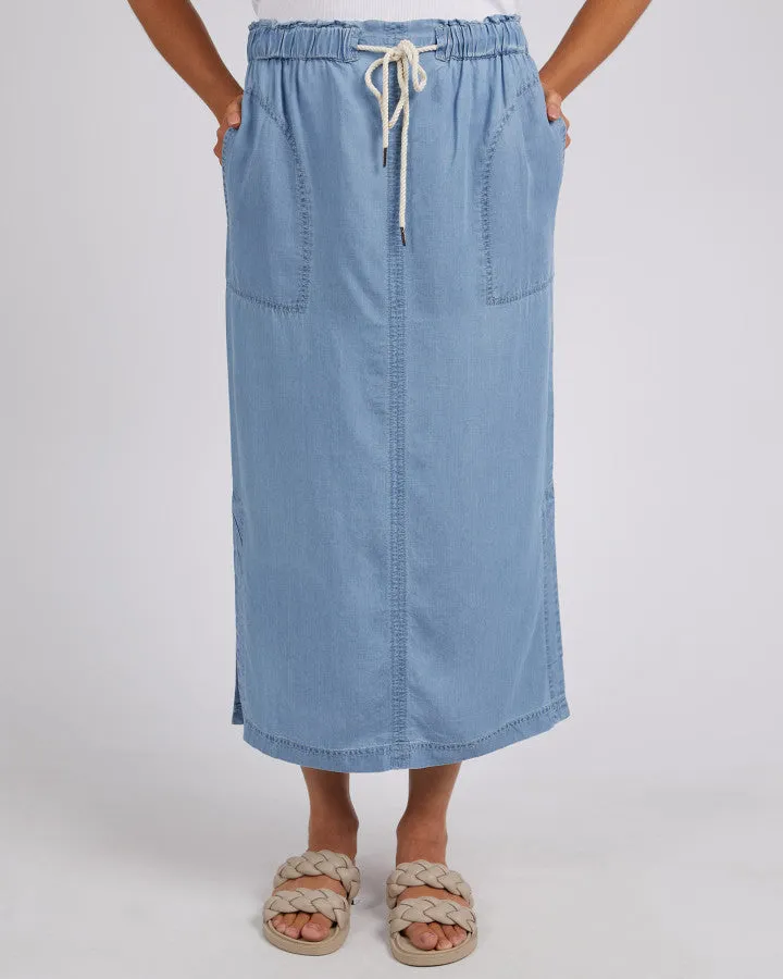 Elm - Penny Utility Skirt - Mid Blue