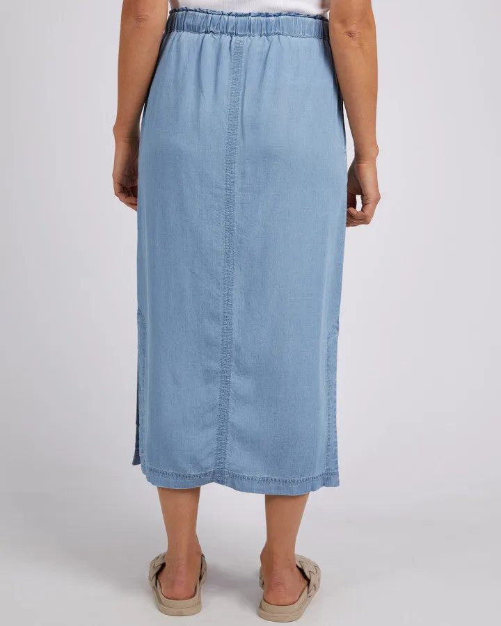 Elm - Penny Utility Skirt - Mid Blue