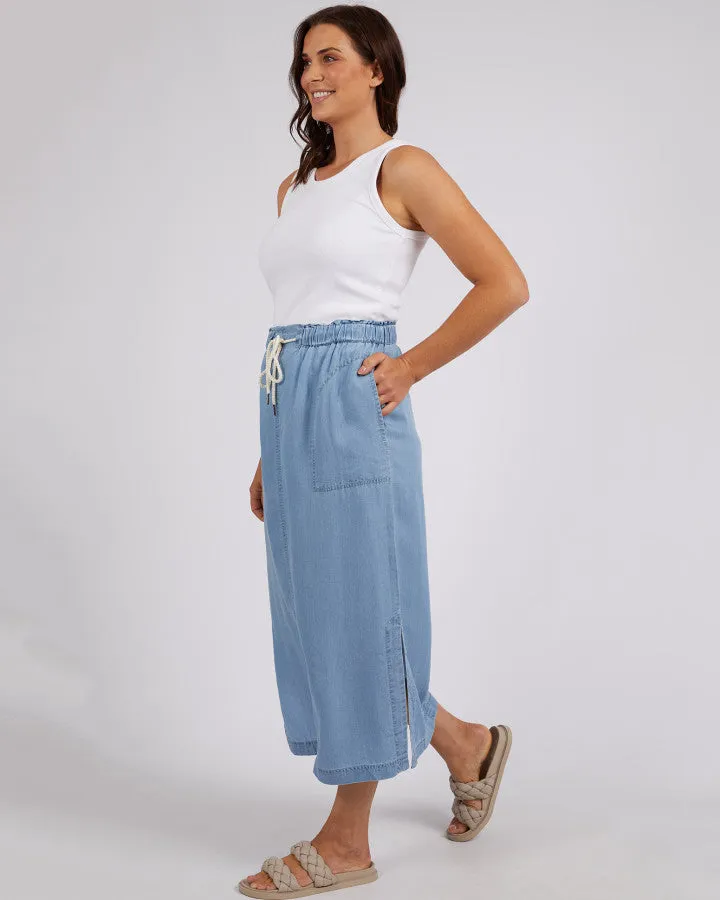 Elm - Penny Utility Skirt - Mid Blue