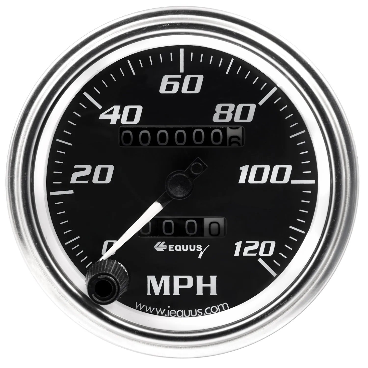 Equus 7000 Classic Series Gauge Kit - Analog - Fuel Level/Oil Pressure/Speedometer/Voltmeter/Water Temperature - Black Face