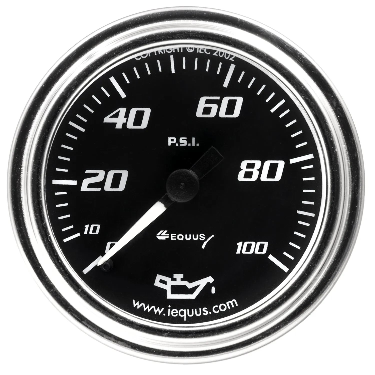 Equus 7000 Classic Series Gauge Kit - Analog - Fuel Level/Oil Pressure/Speedometer/Voltmeter/Water Temperature - Black Face