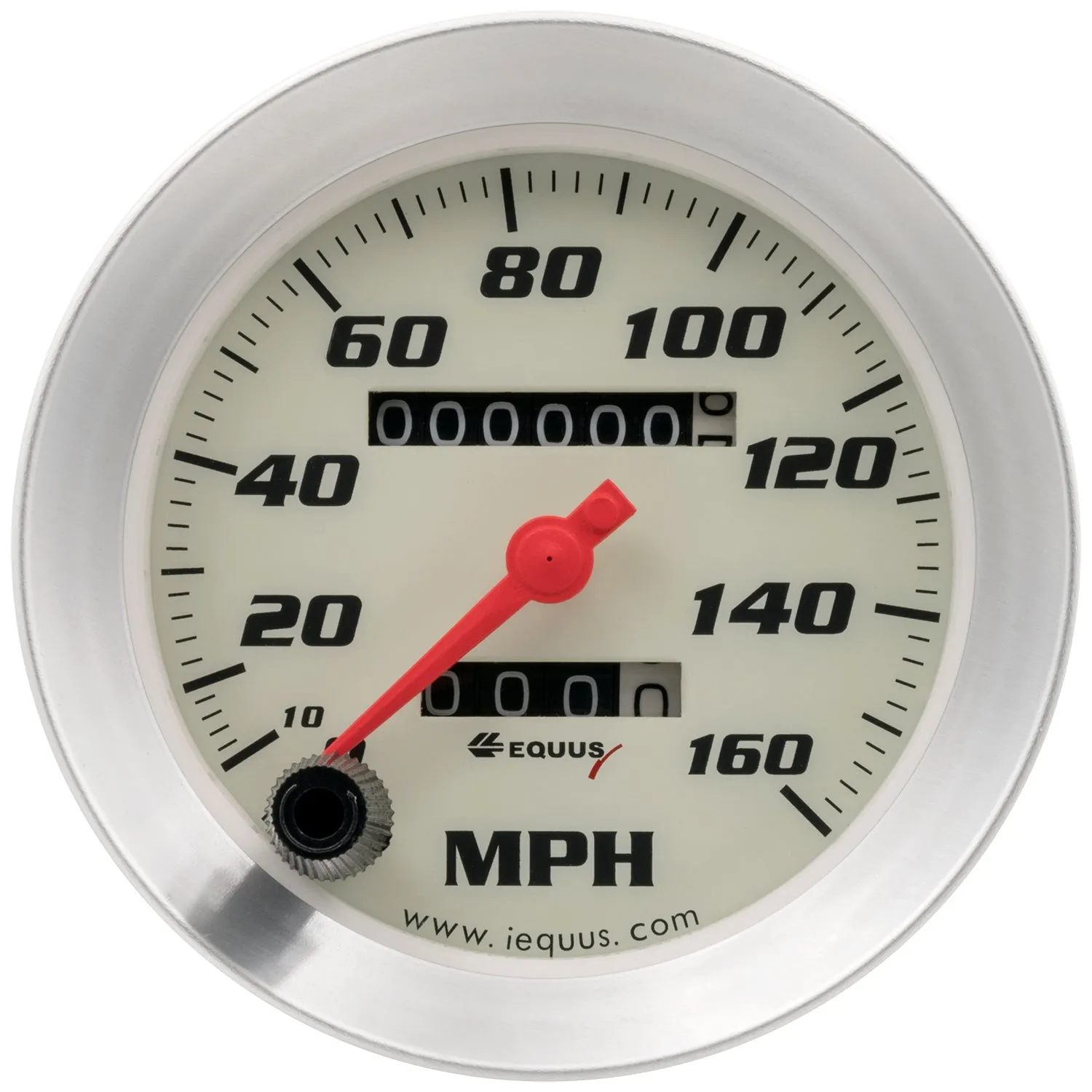 Equus 8000 Series Gauge Kit - Analog - Fuel Level/Oil Pressure/Speedometer/Voltmeter/Water Temperature - White Face