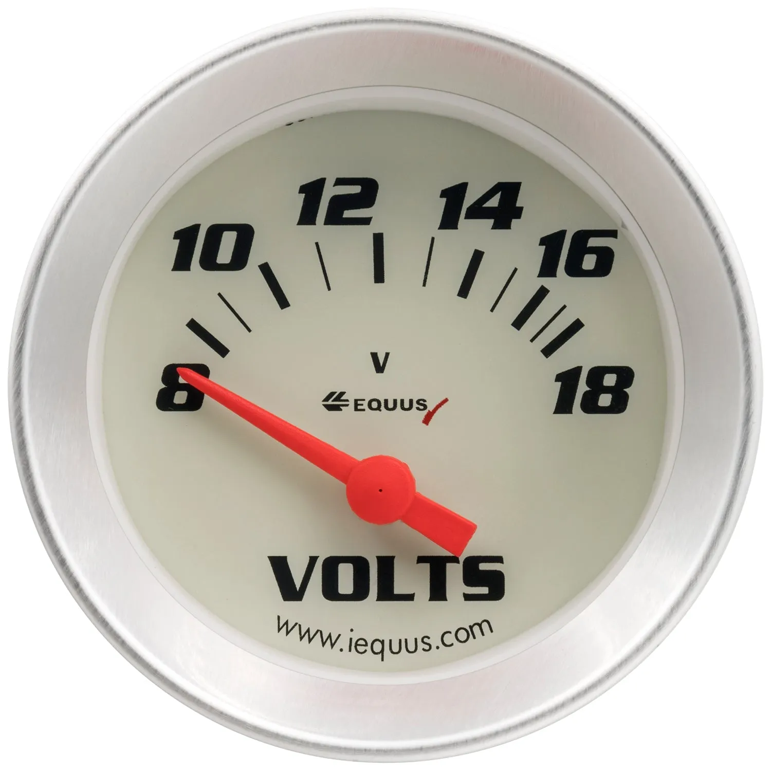 Equus 8000 Series Gauge Kit - Analog - Fuel Level/Oil Pressure/Speedometer/Voltmeter/Water Temperature - White Face