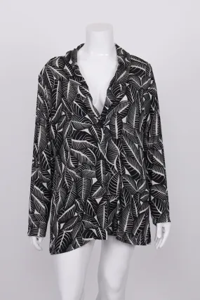 Eve Black And White Patterned Slinky Jacket 22