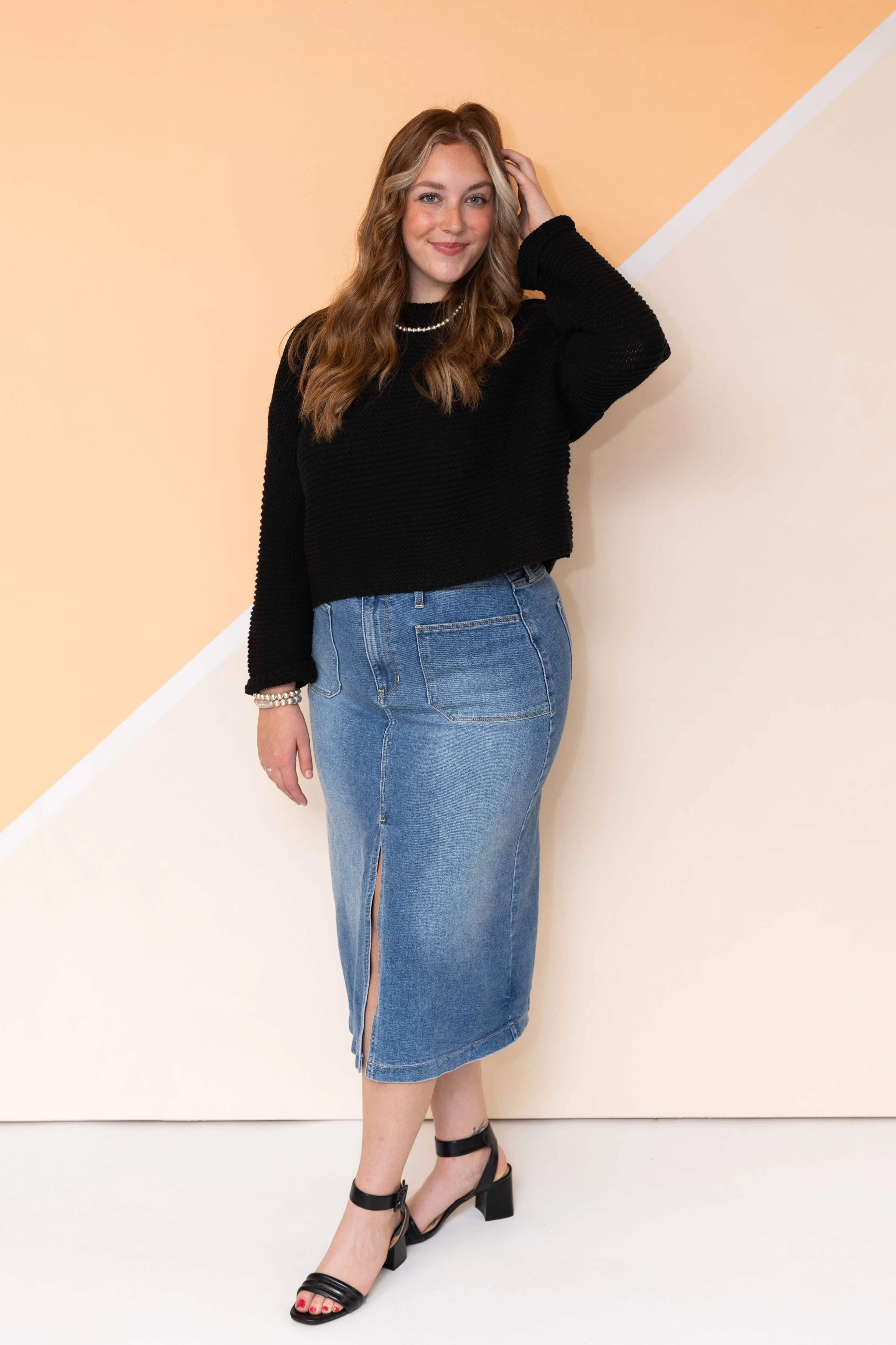 Every Gals Denim Skirt