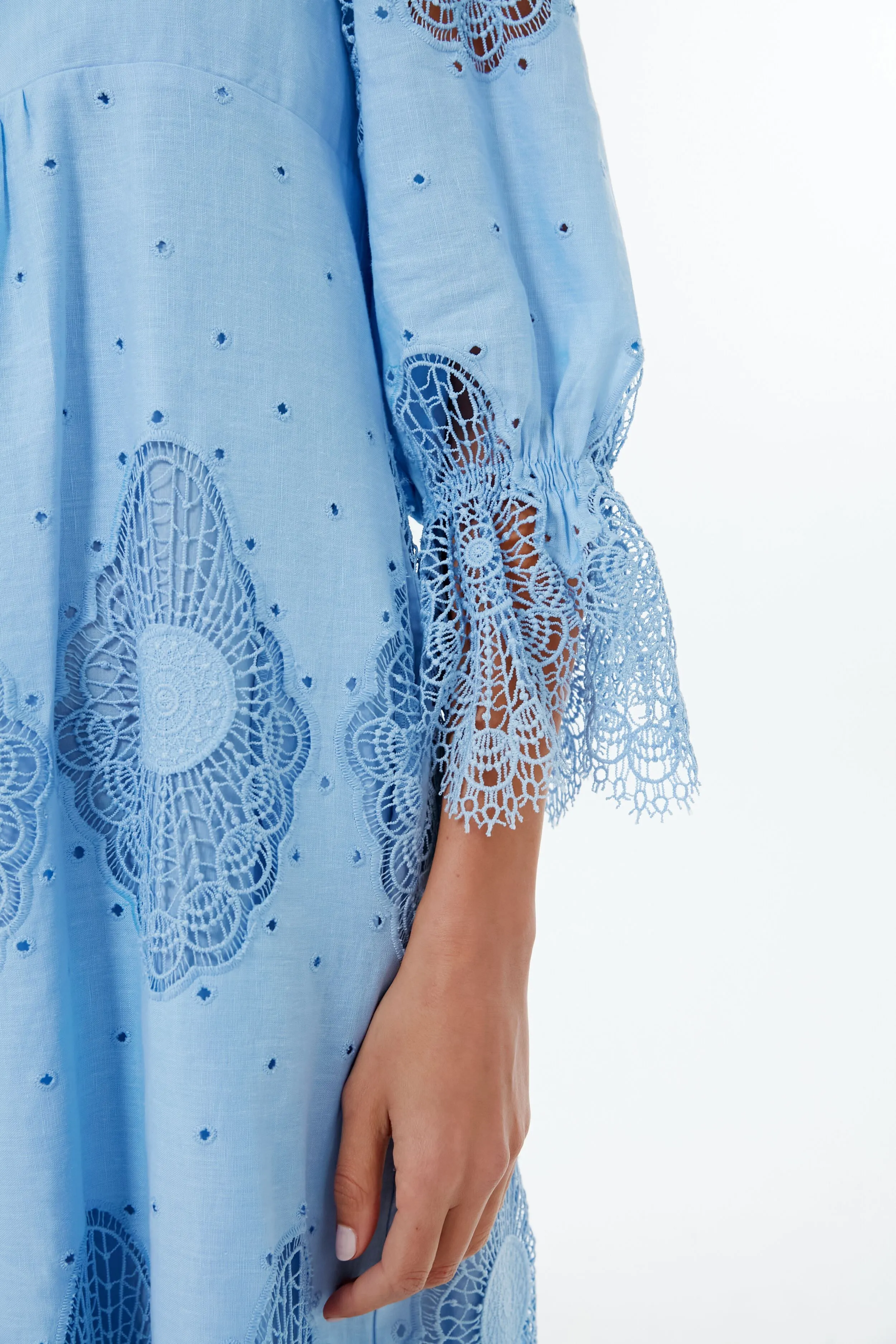 Forget Me Not Blue Lace Ashlyn Dress