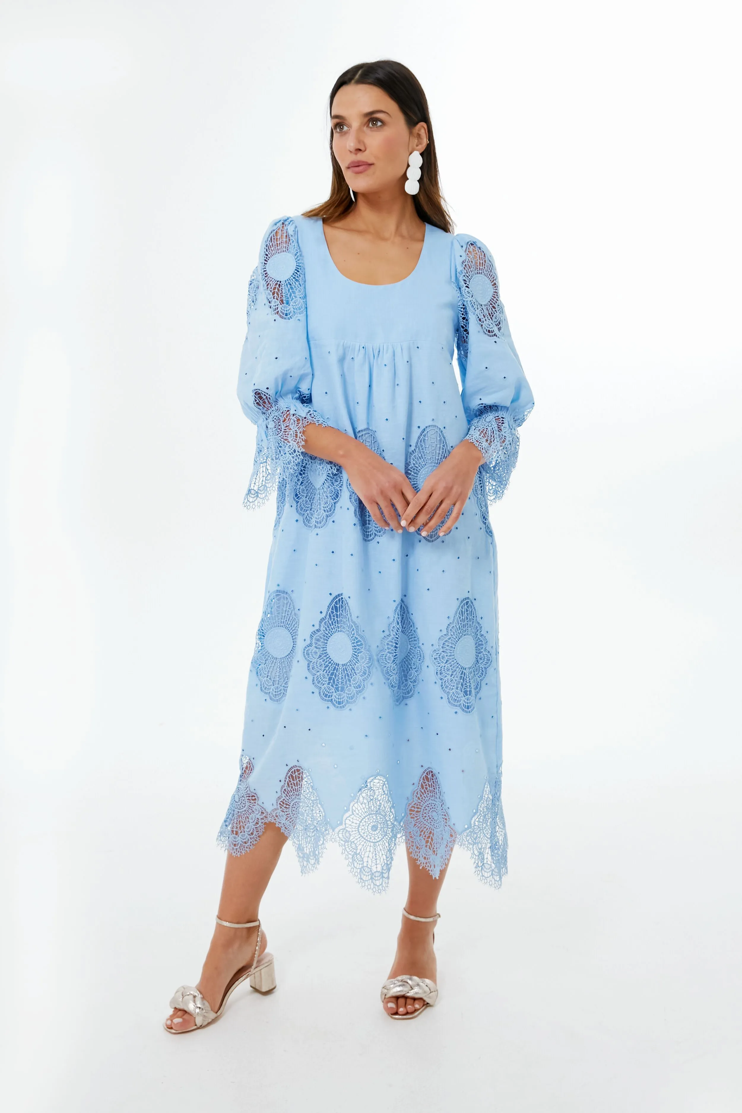 Forget Me Not Blue Lace Ashlyn Dress