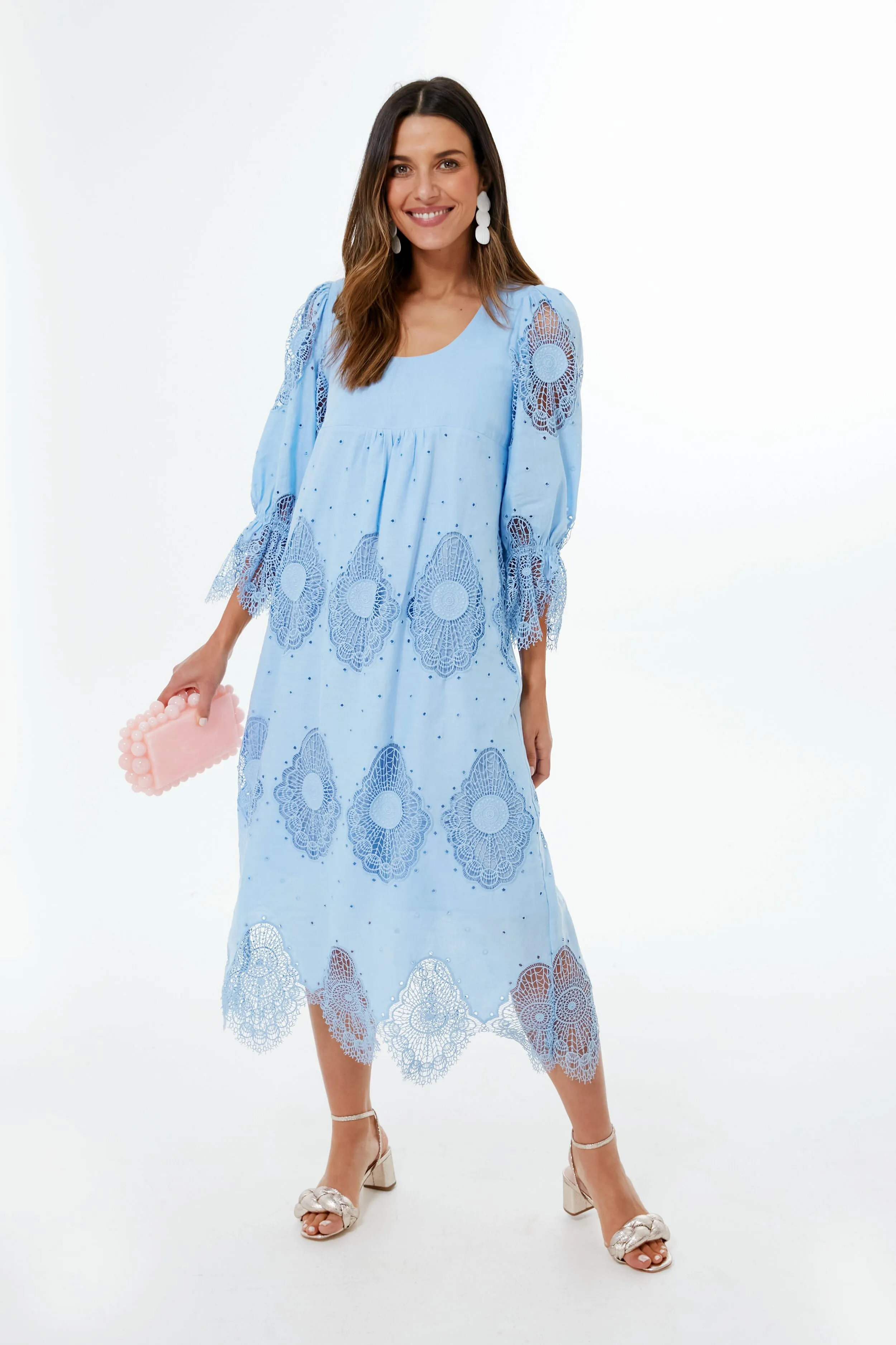 Forget Me Not Blue Lace Ashlyn Dress