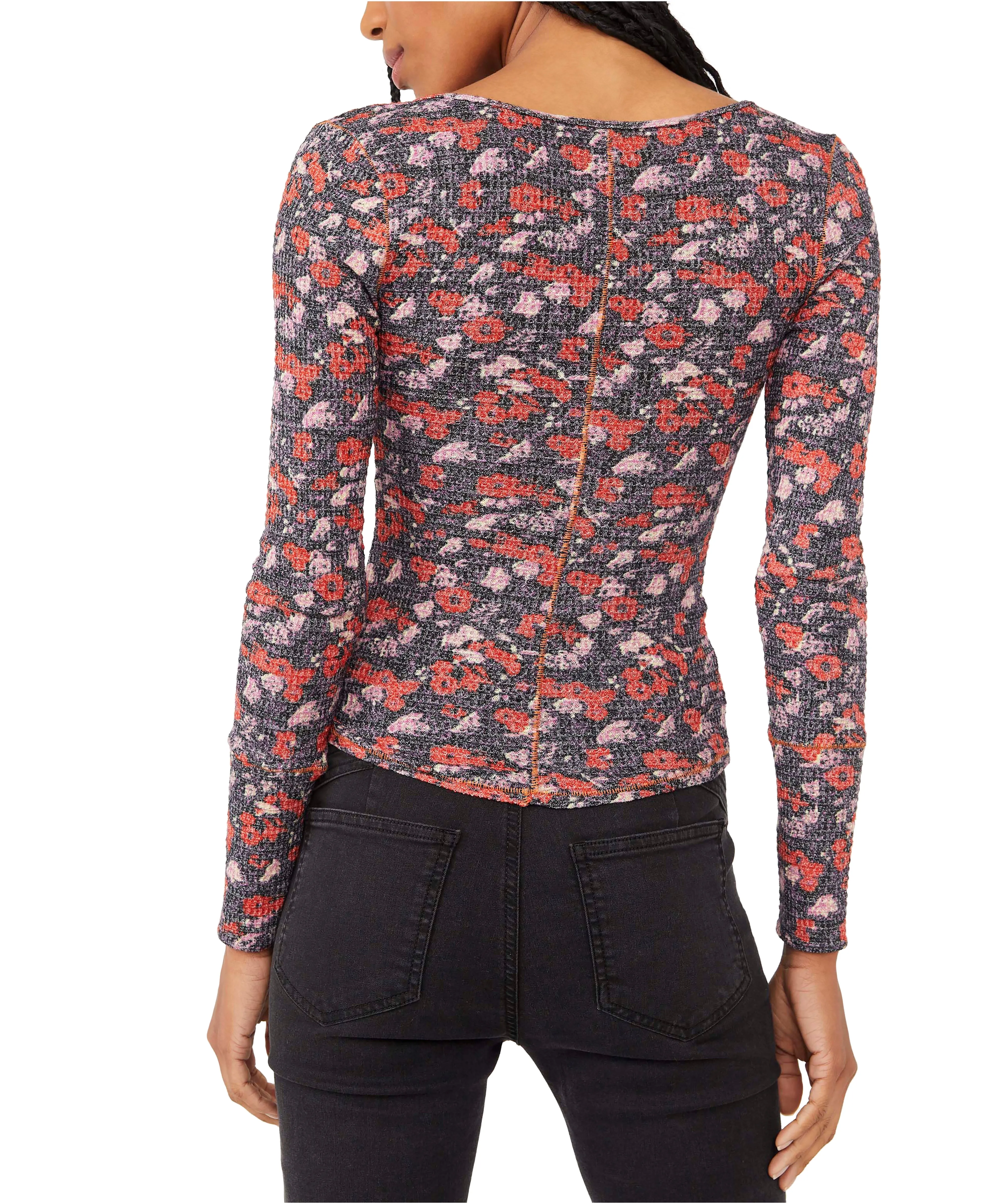 Free People Ciara Printed Layering Top