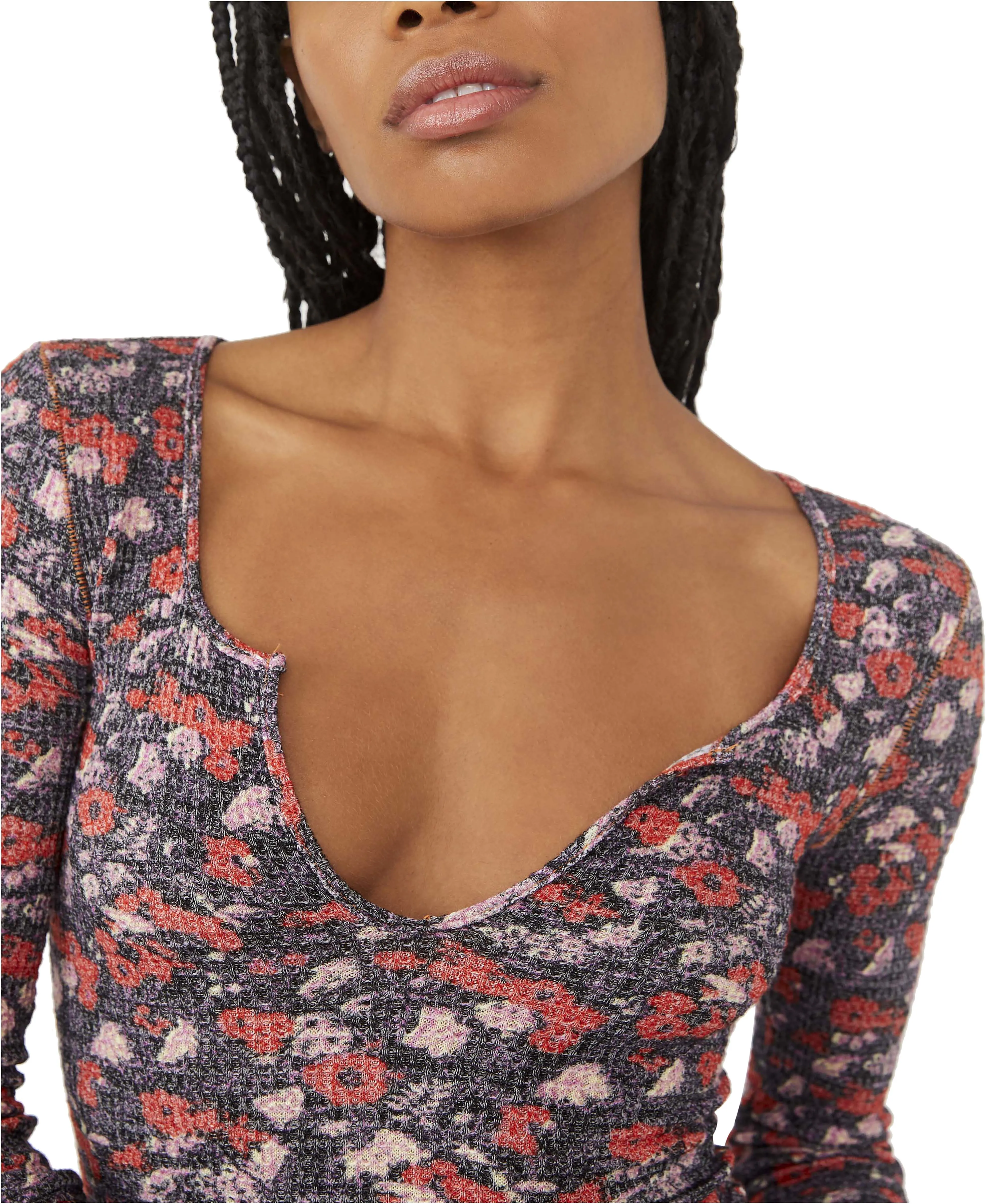 Free People Ciara Printed Layering Top