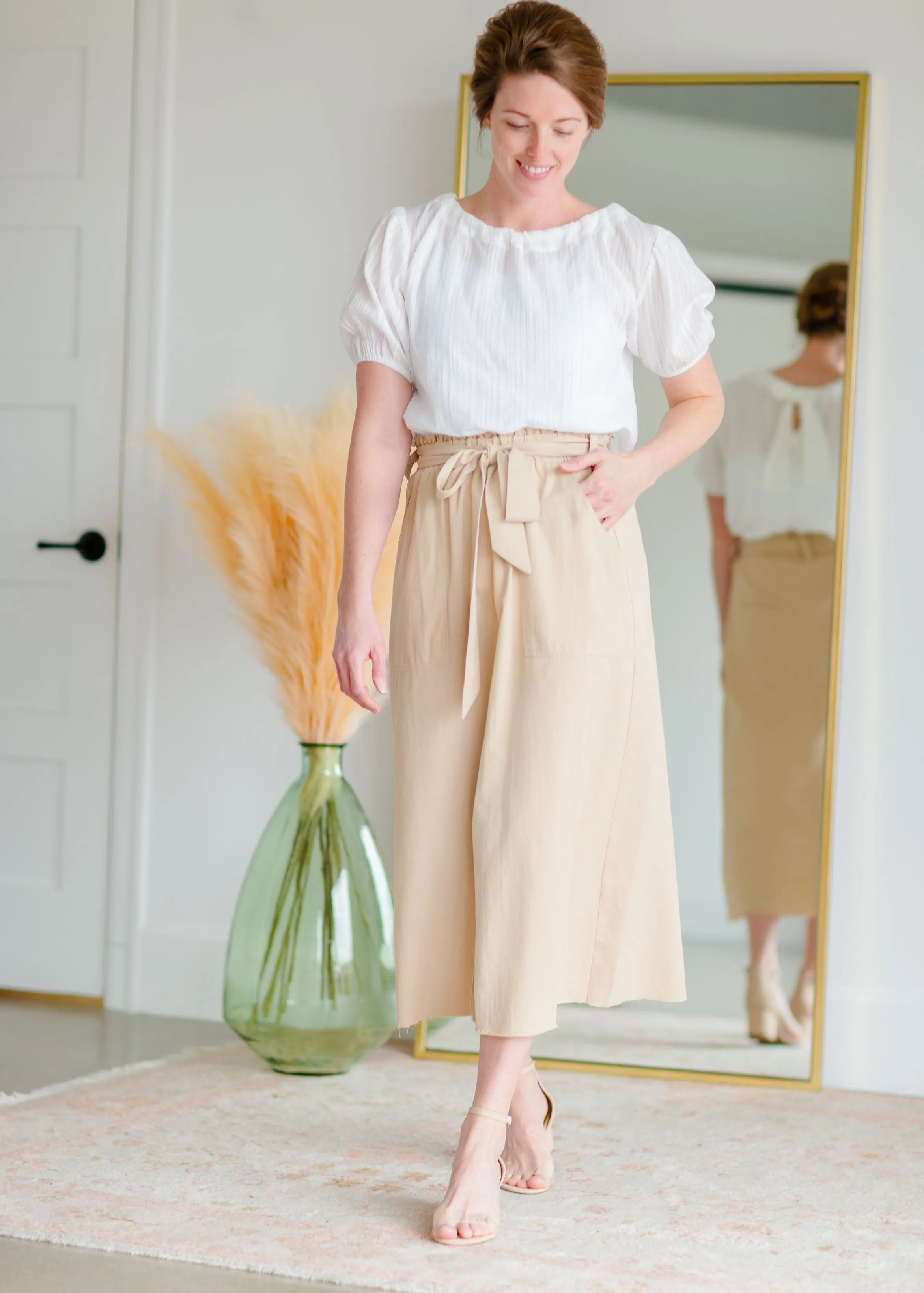 Front Slit Utility Skirt - FINAL SALE