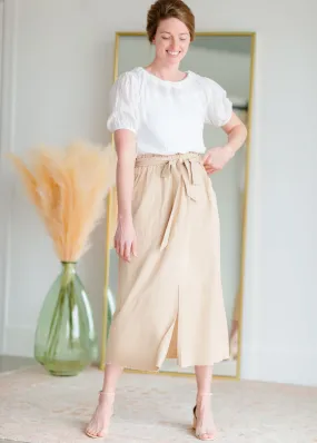 Front Slit Utility Skirt - FINAL SALE