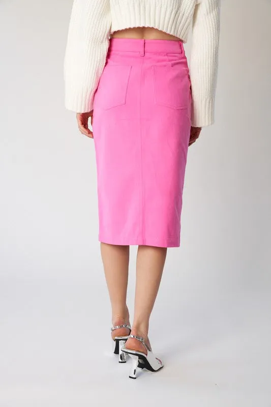 Fuchsia Camila Utility Skirt