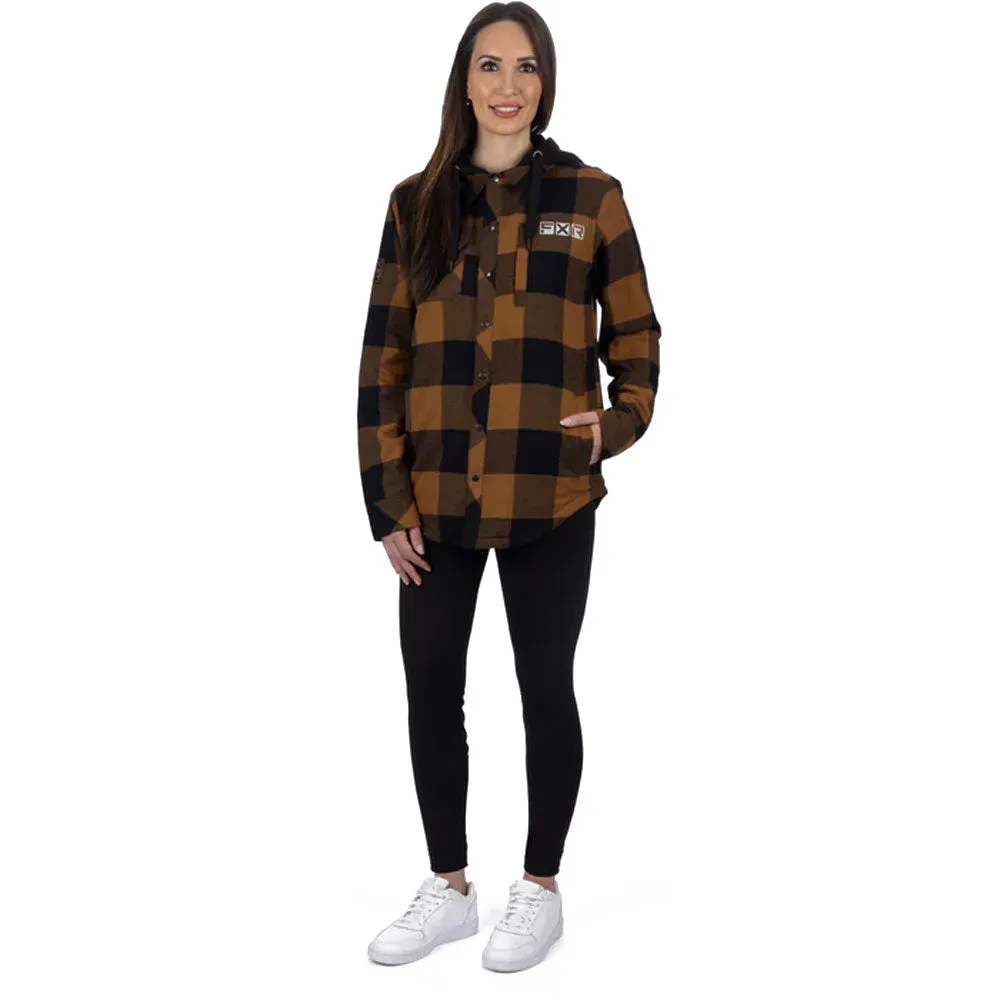 FXR Timber Insulated Flannel Jacket Copper/Black Brown