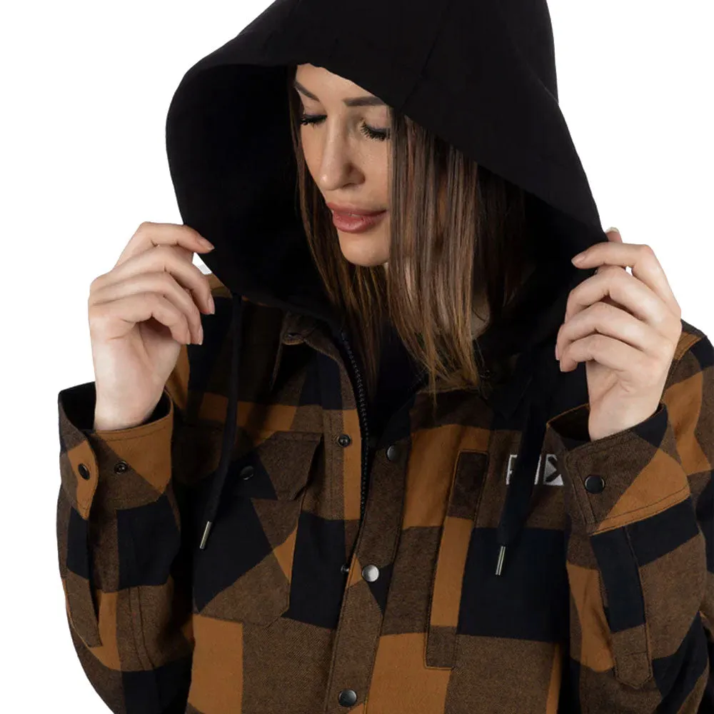 FXR Timber Insulated Flannel Jacket Copper/Black Brown