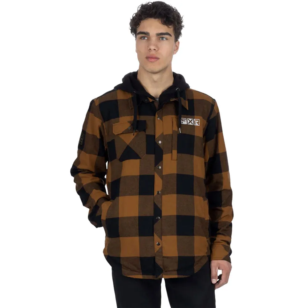 FXR Timber Insulated Flannel Jacket Copper/Black Brown