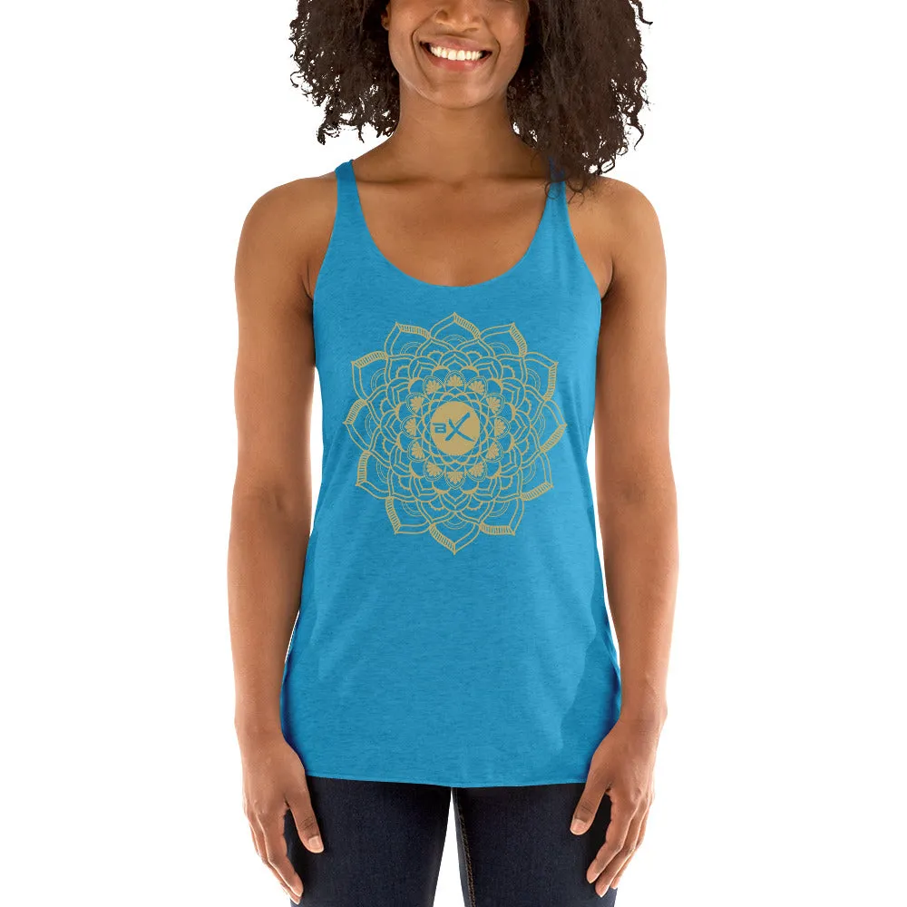 Gold Mandala Racerback Tank