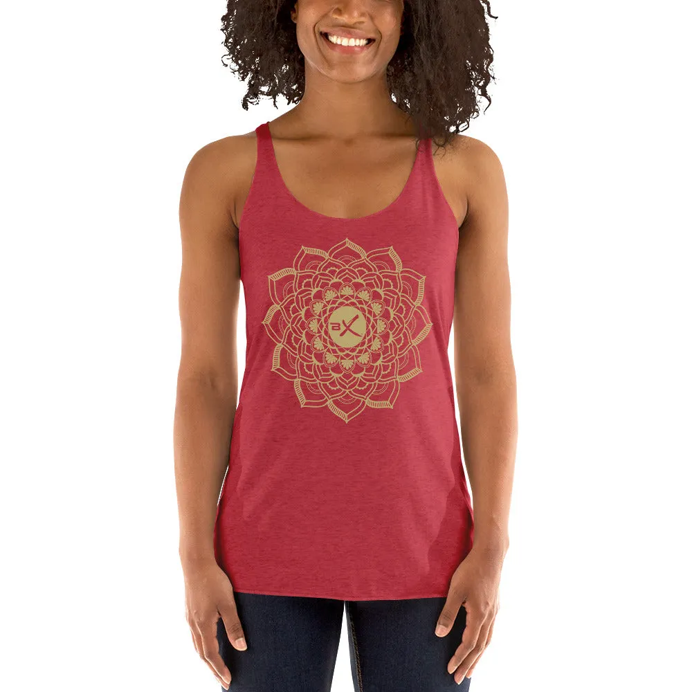 Gold Mandala Racerback Tank