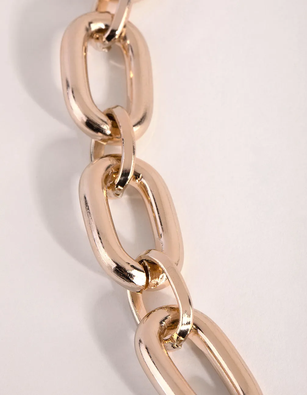 Gold Oval Link Belt