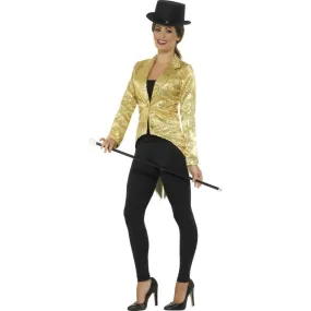 Gold Tailcoat Jacket - Ladies