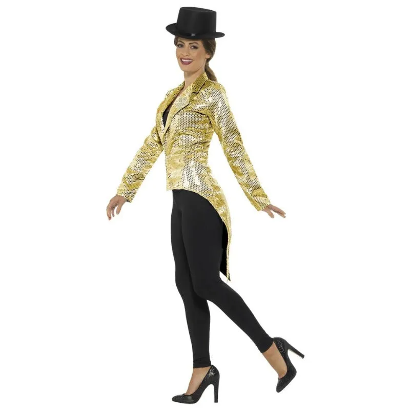 Gold Tailcoat Jacket - Ladies