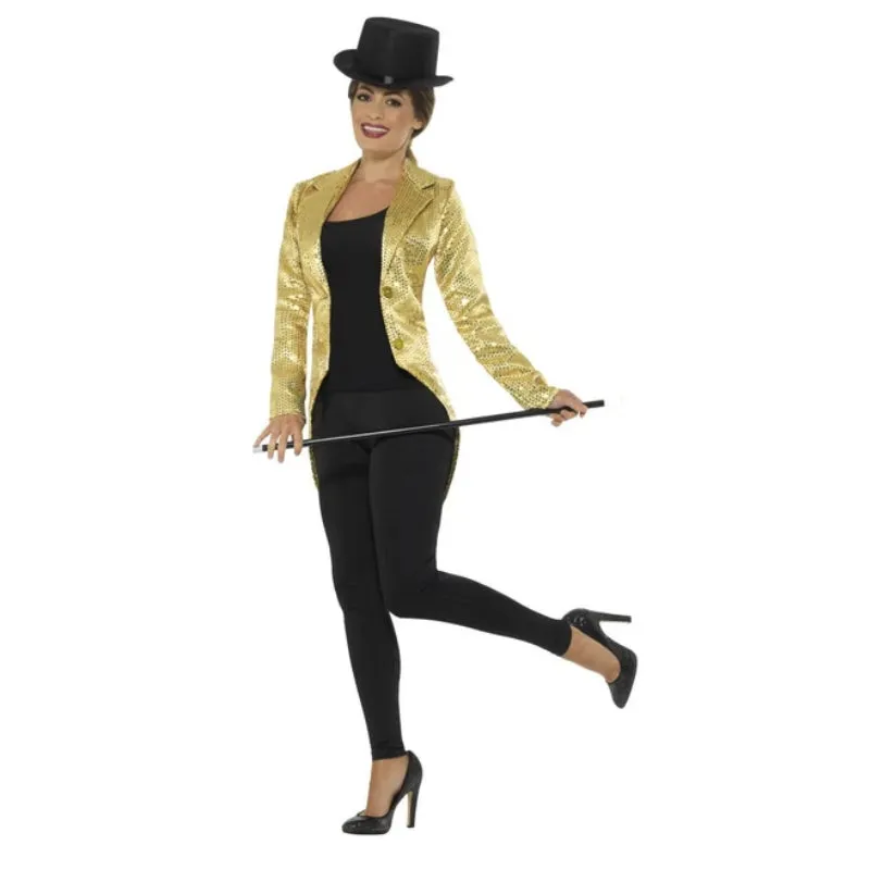 Gold Tailcoat Jacket - Ladies