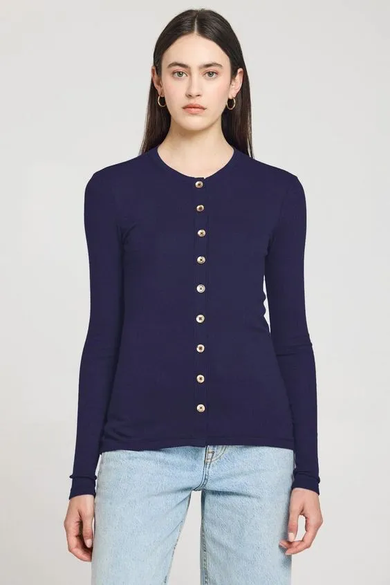 Goldie Cece Cardigan in Navy