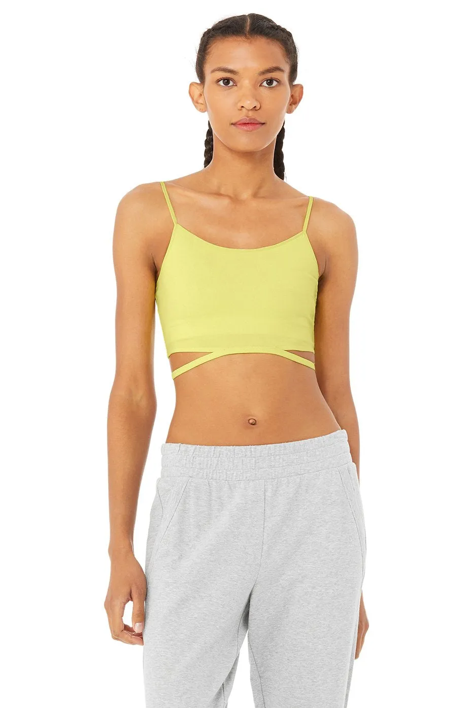 Halo Bra Tank - Neon Shock Yellow