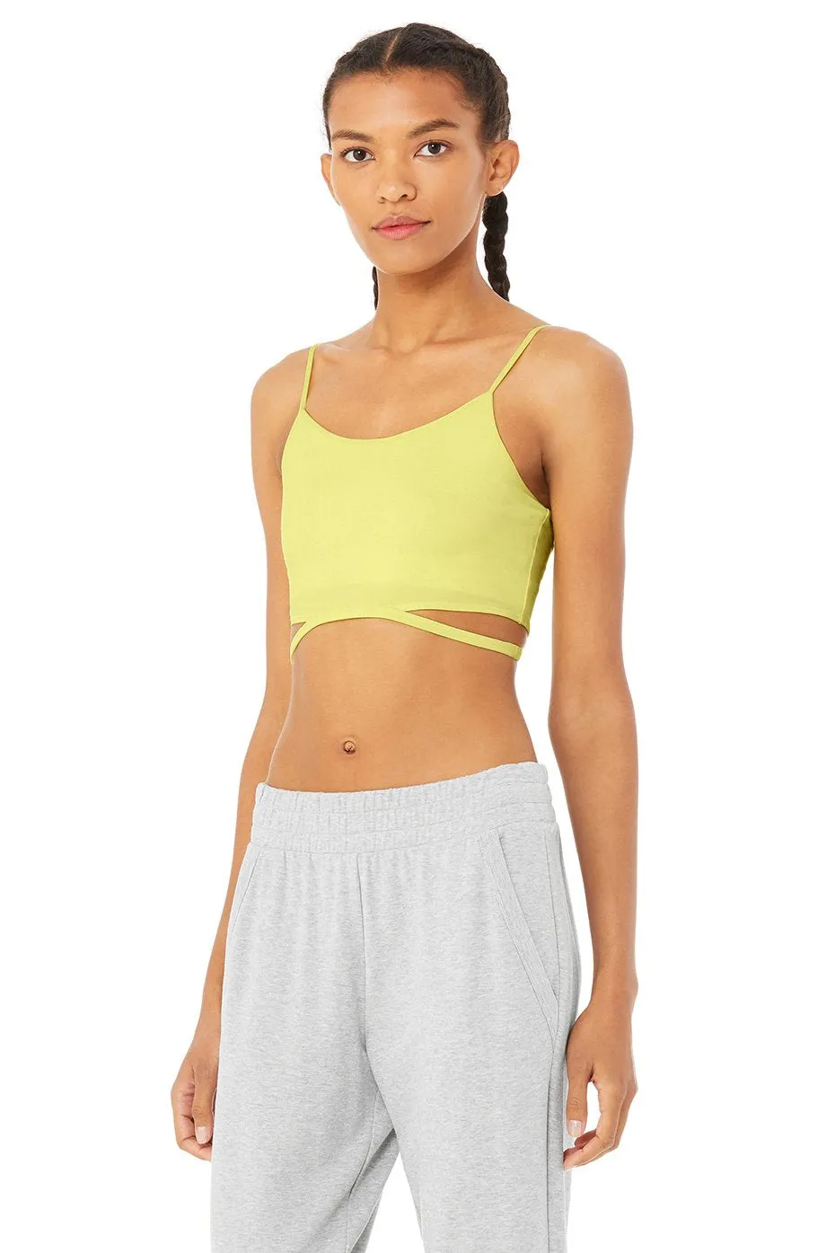 Halo Bra Tank - Neon Shock Yellow