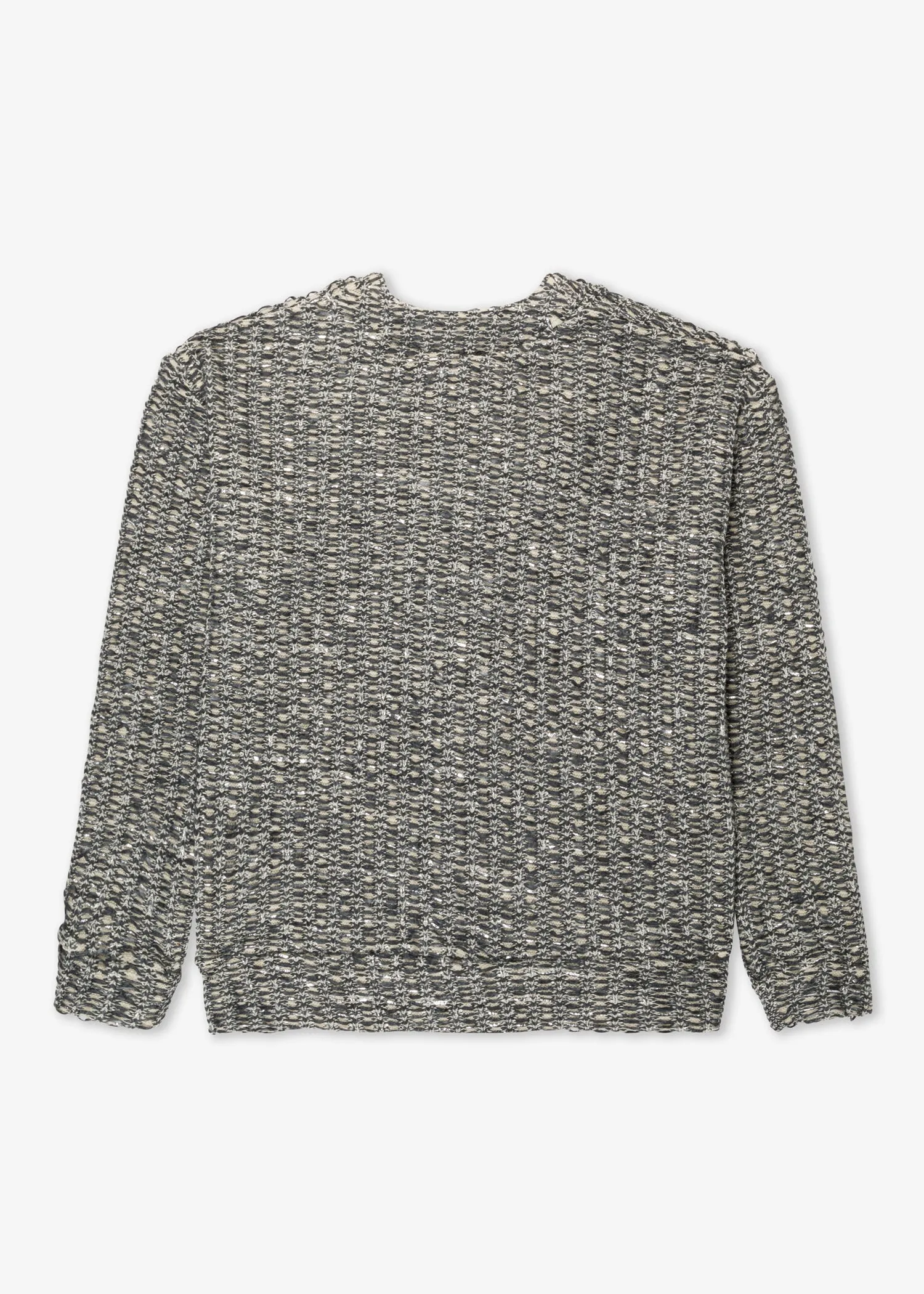 HEAVY CARDIGAN SILVER