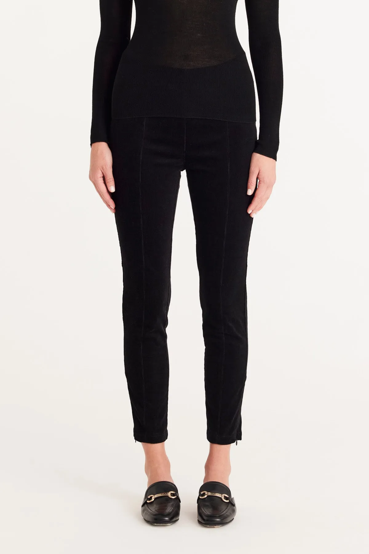 Houston Cord Legging  - Black