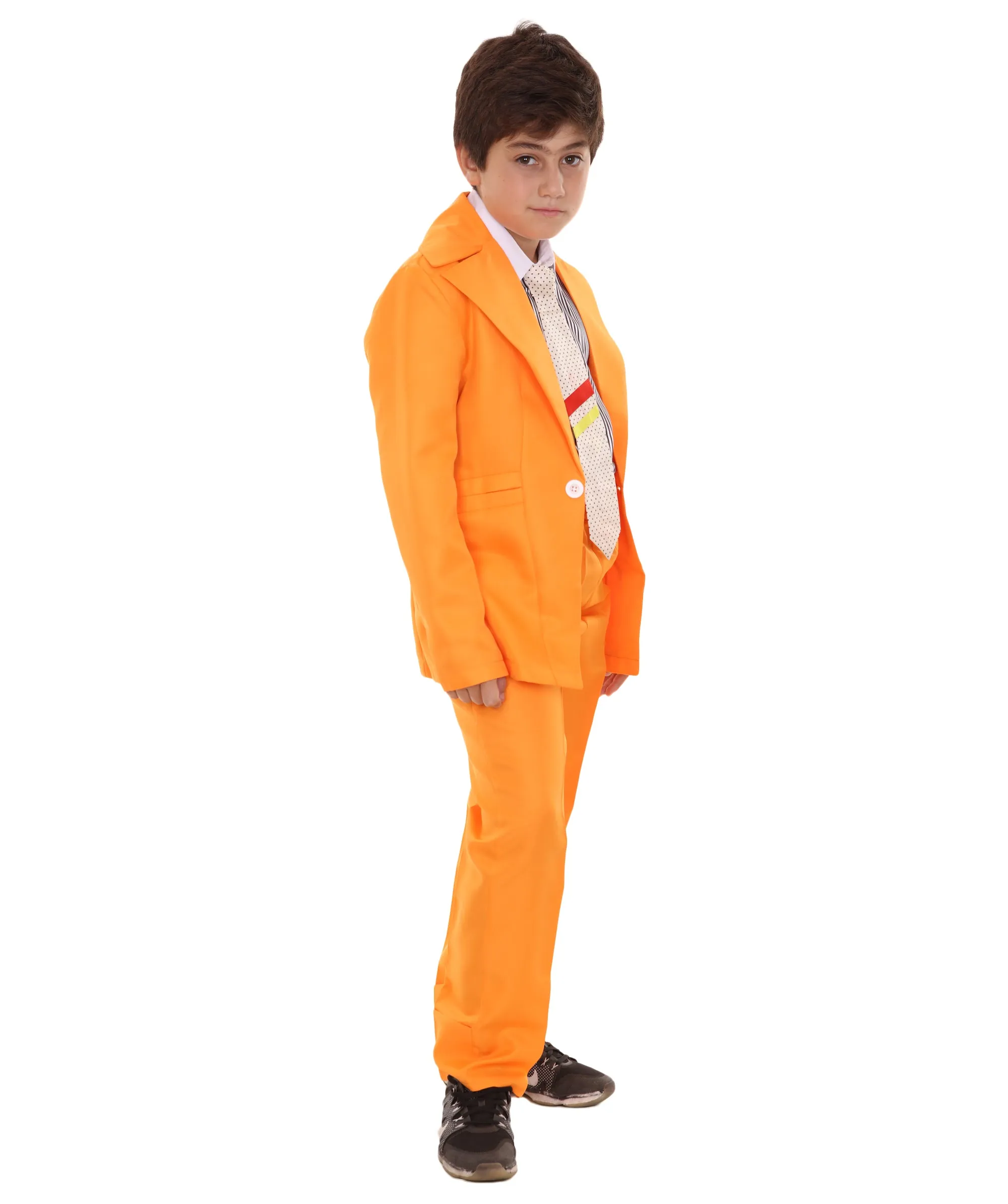 HPO Teen's Deluxe Pop Star Orange Color Costume