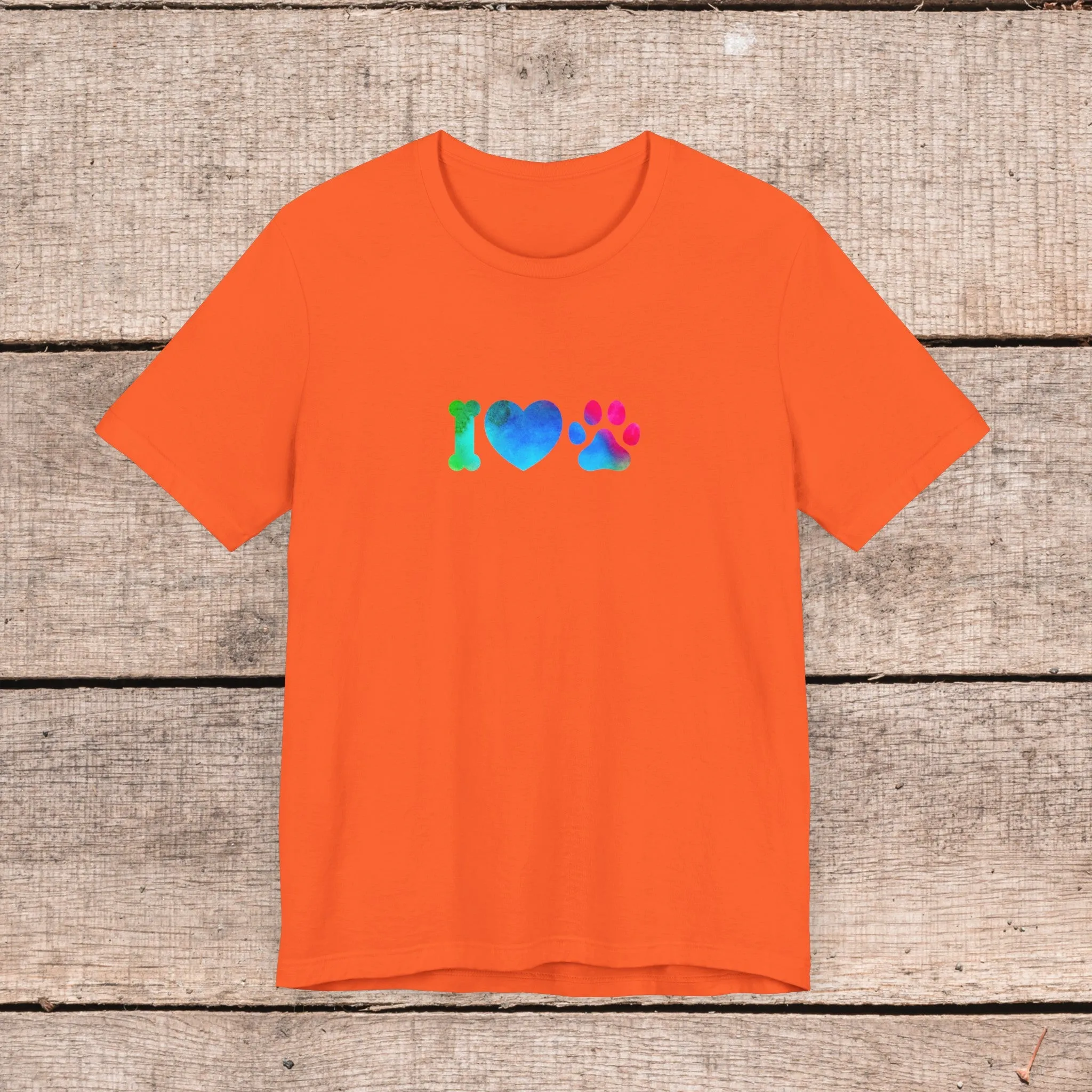 I Love My Dog with Hearts-- Comfy Womens Bella Canvas Style Tee-- Gift for Her, Dog Mom Gift, Custom Dog Shirt