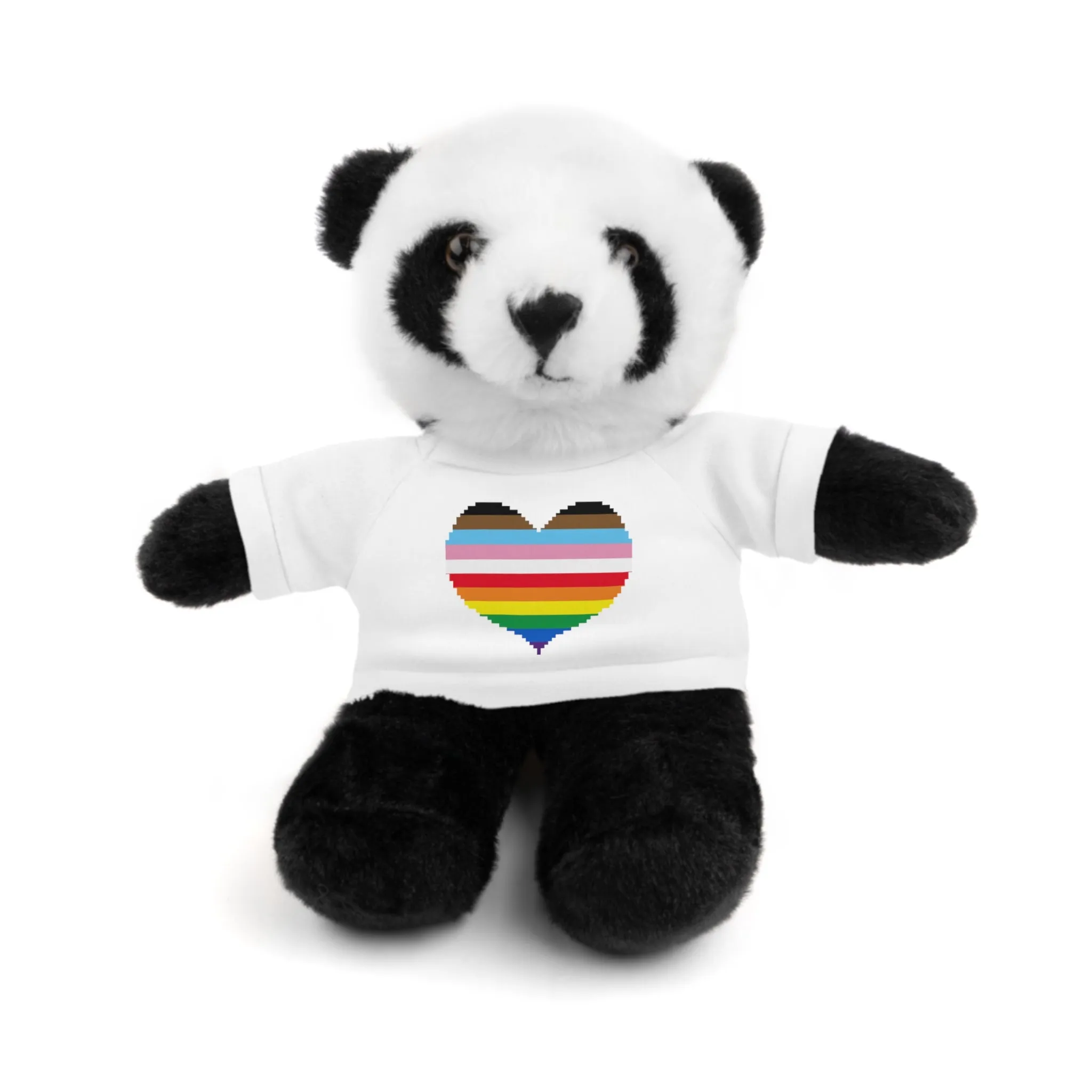 Inclusive Rainbow Pride Heart Stuffed Animals