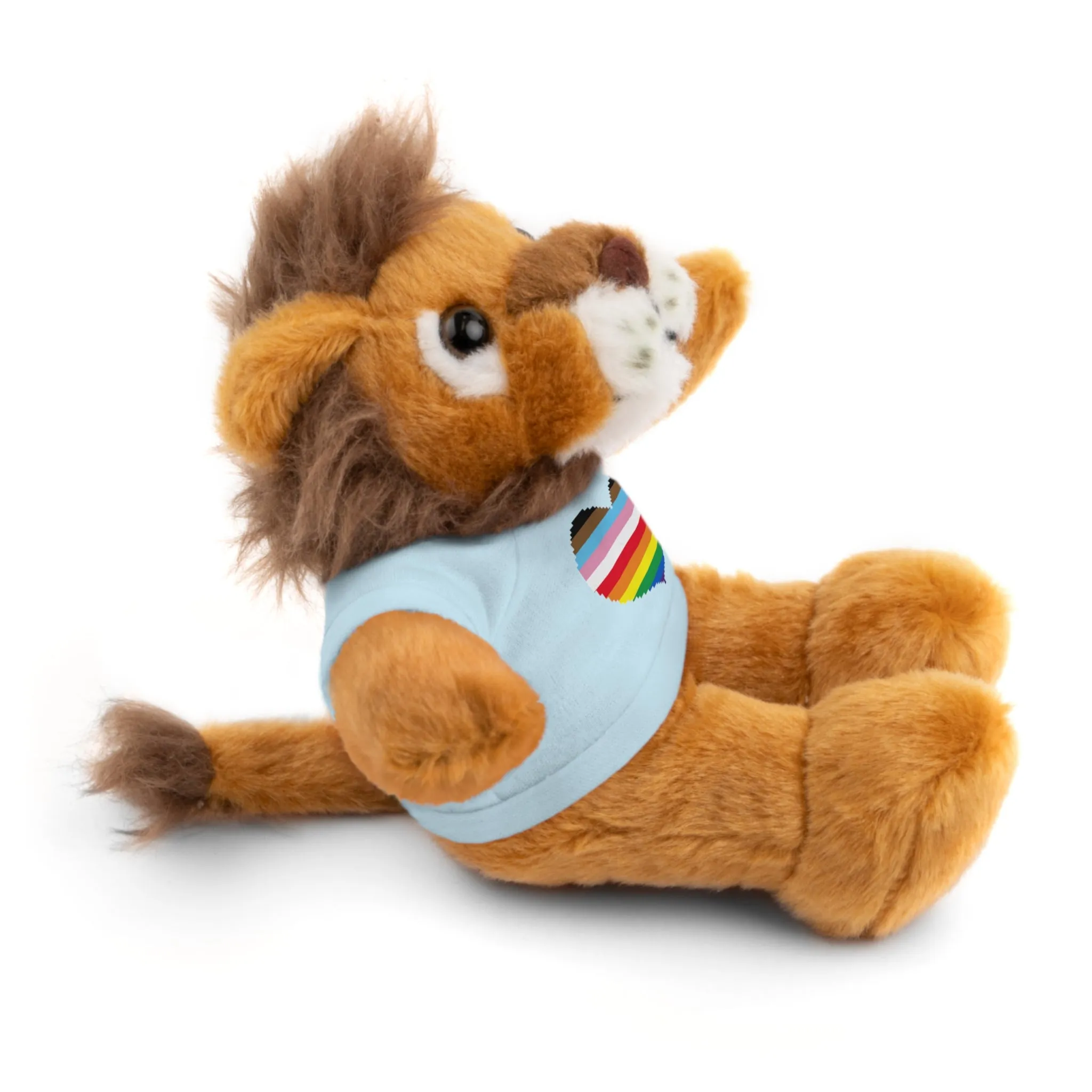 Inclusive Rainbow Pride Heart Stuffed Animals