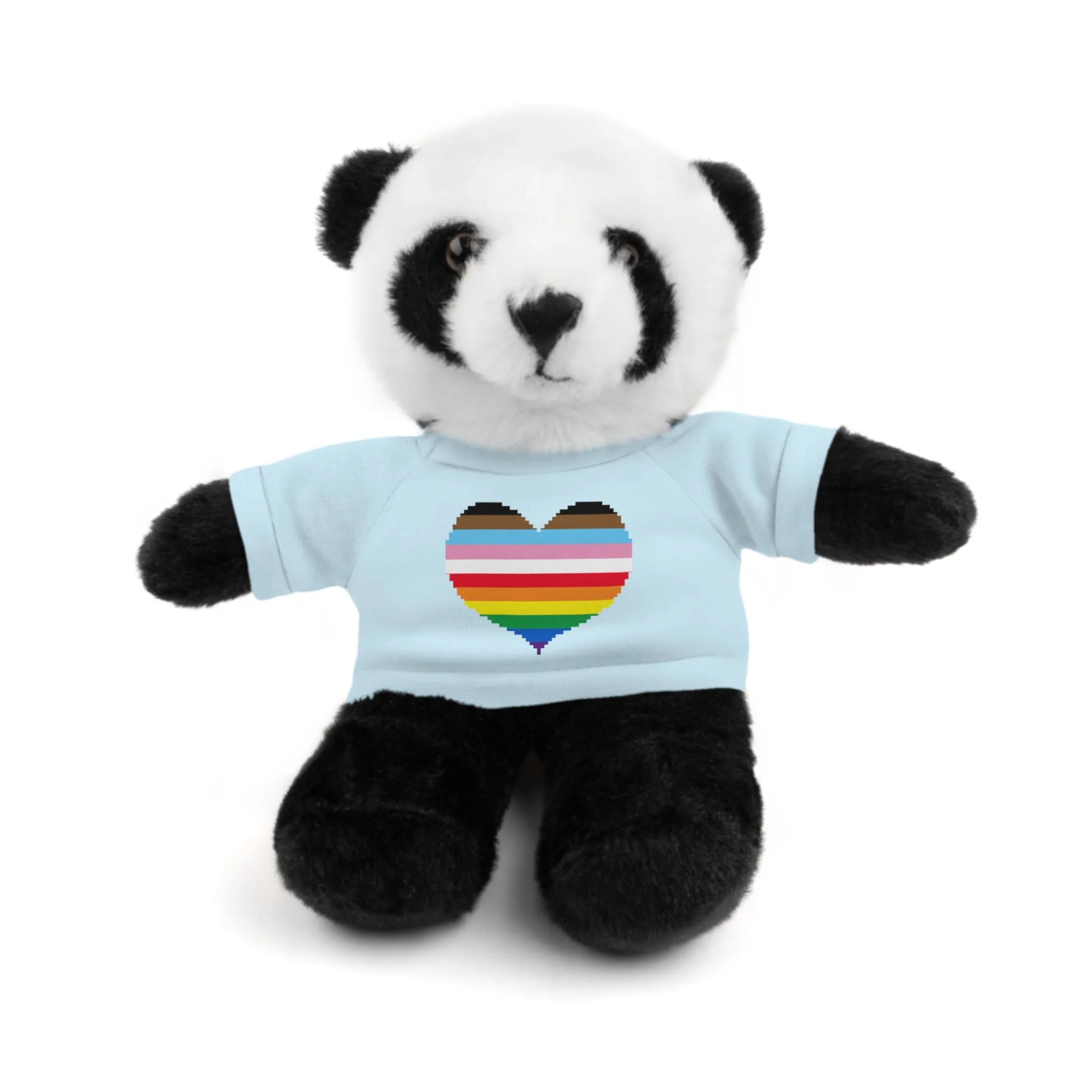 Inclusive Rainbow Pride Heart Stuffed Animals