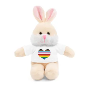 Inclusive Rainbow Pride Heart Stuffed Animals