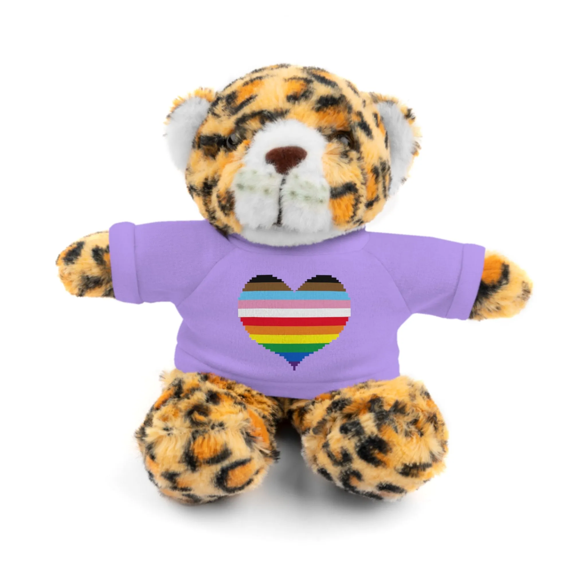 Inclusive Rainbow Pride Heart Stuffed Animals