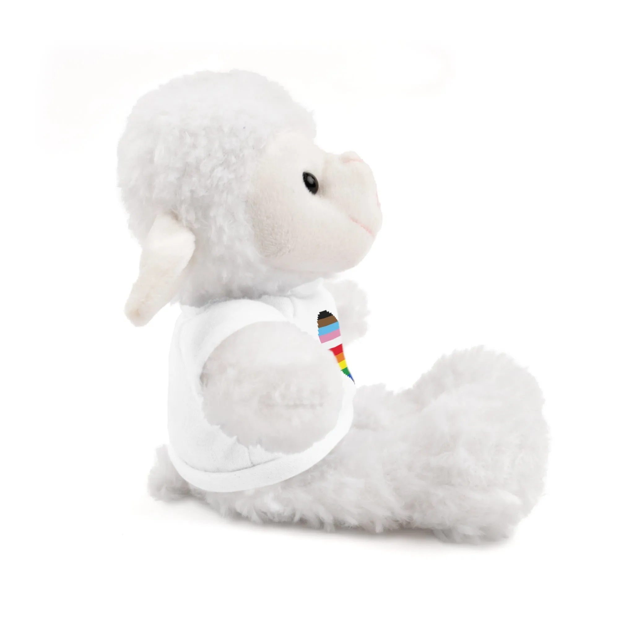 Inclusive Rainbow Pride Heart Stuffed Animals