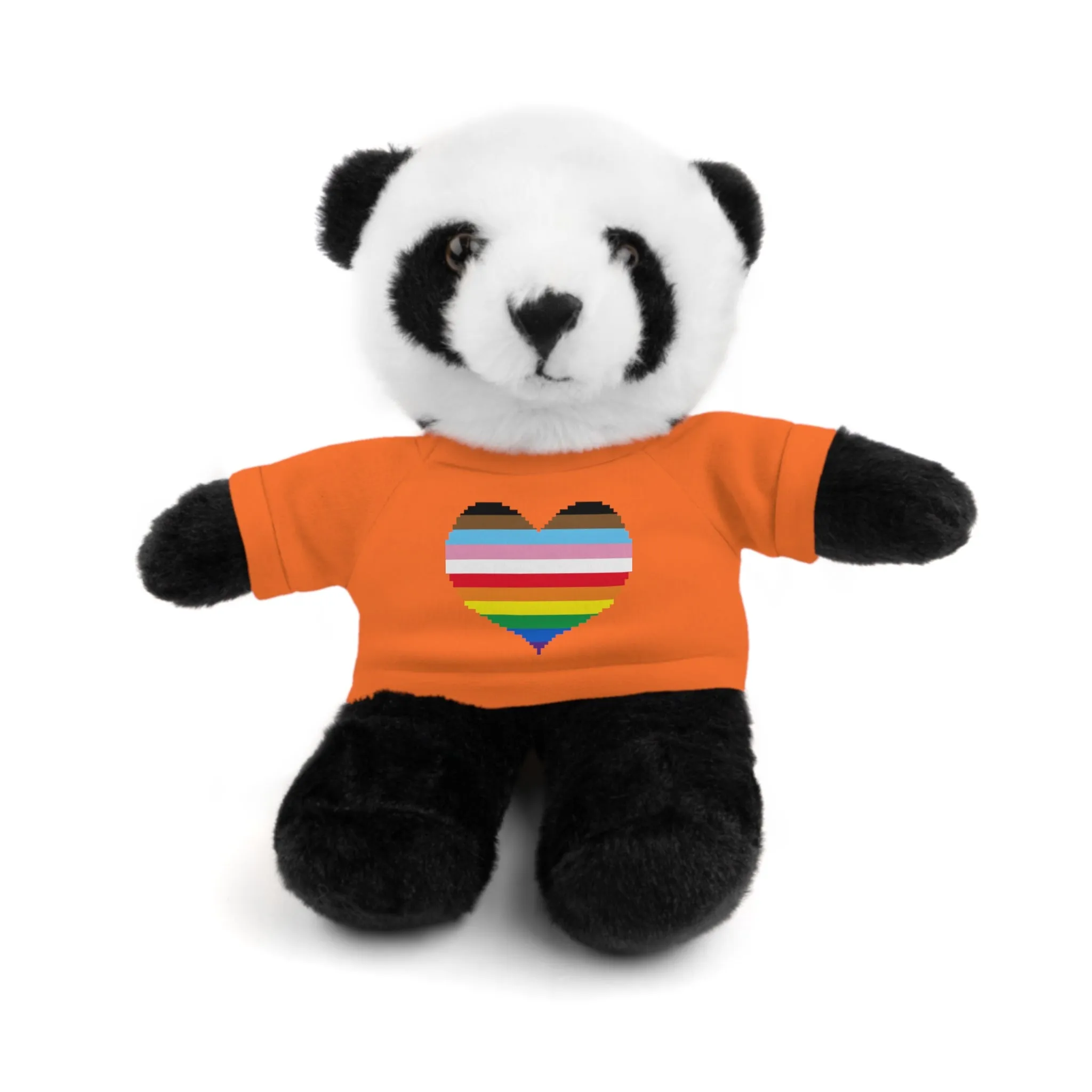 Inclusive Rainbow Pride Heart Stuffed Animals