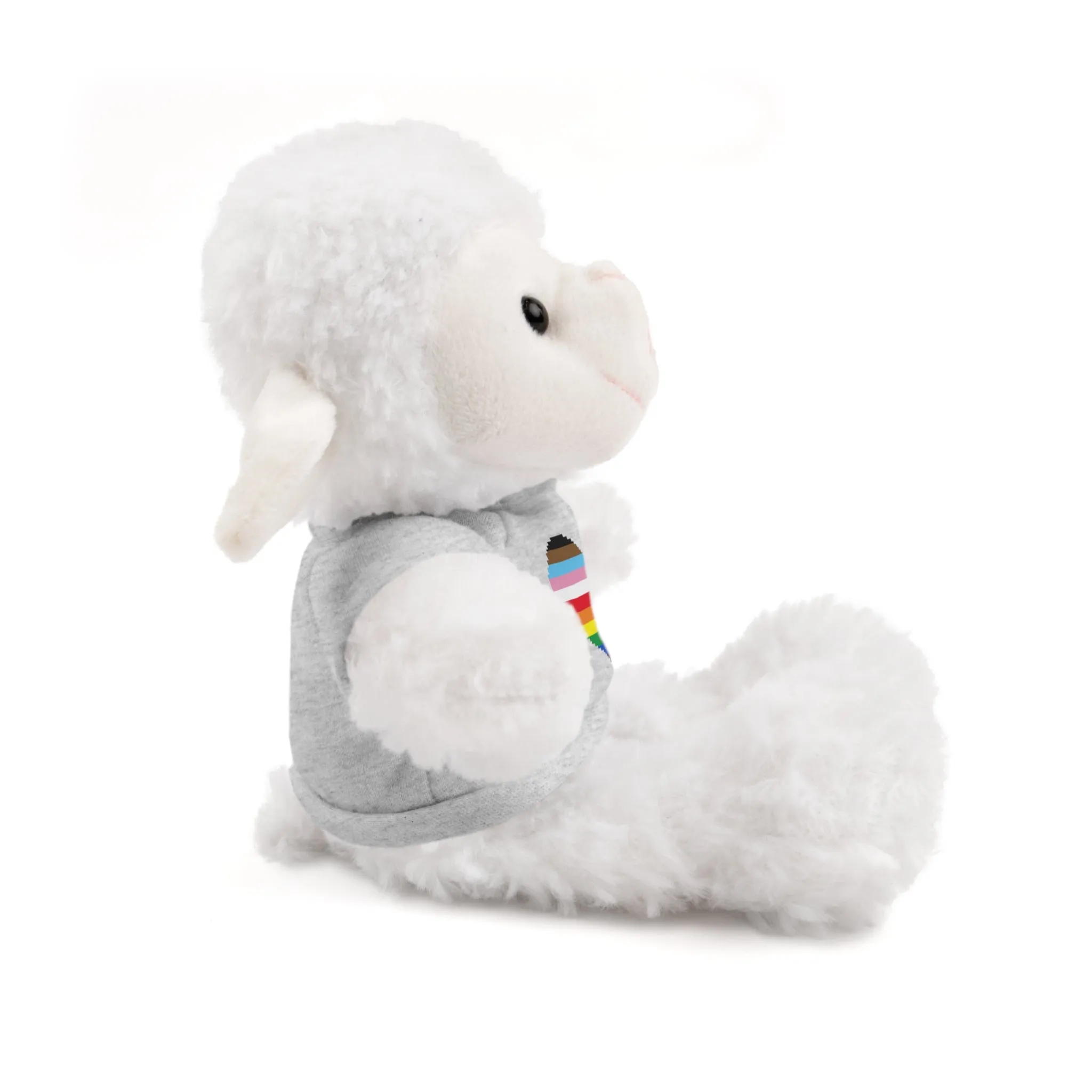 Inclusive Rainbow Pride Heart Stuffed Animals