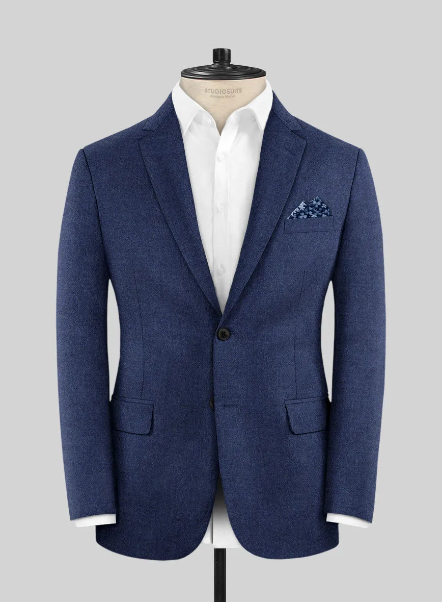 Italian Turna Persian Blue Flannel Jacket