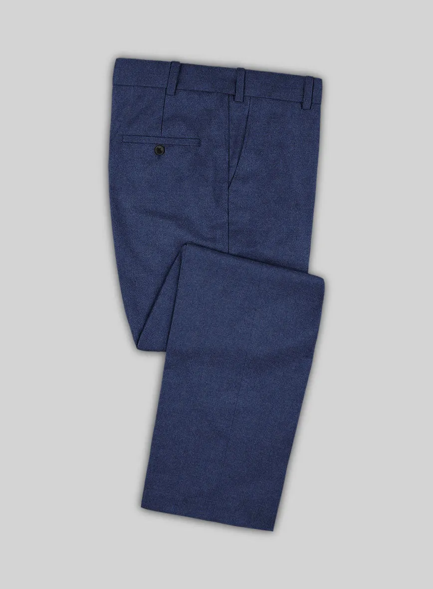 Italian Turna Persian Blue Flannel Suit