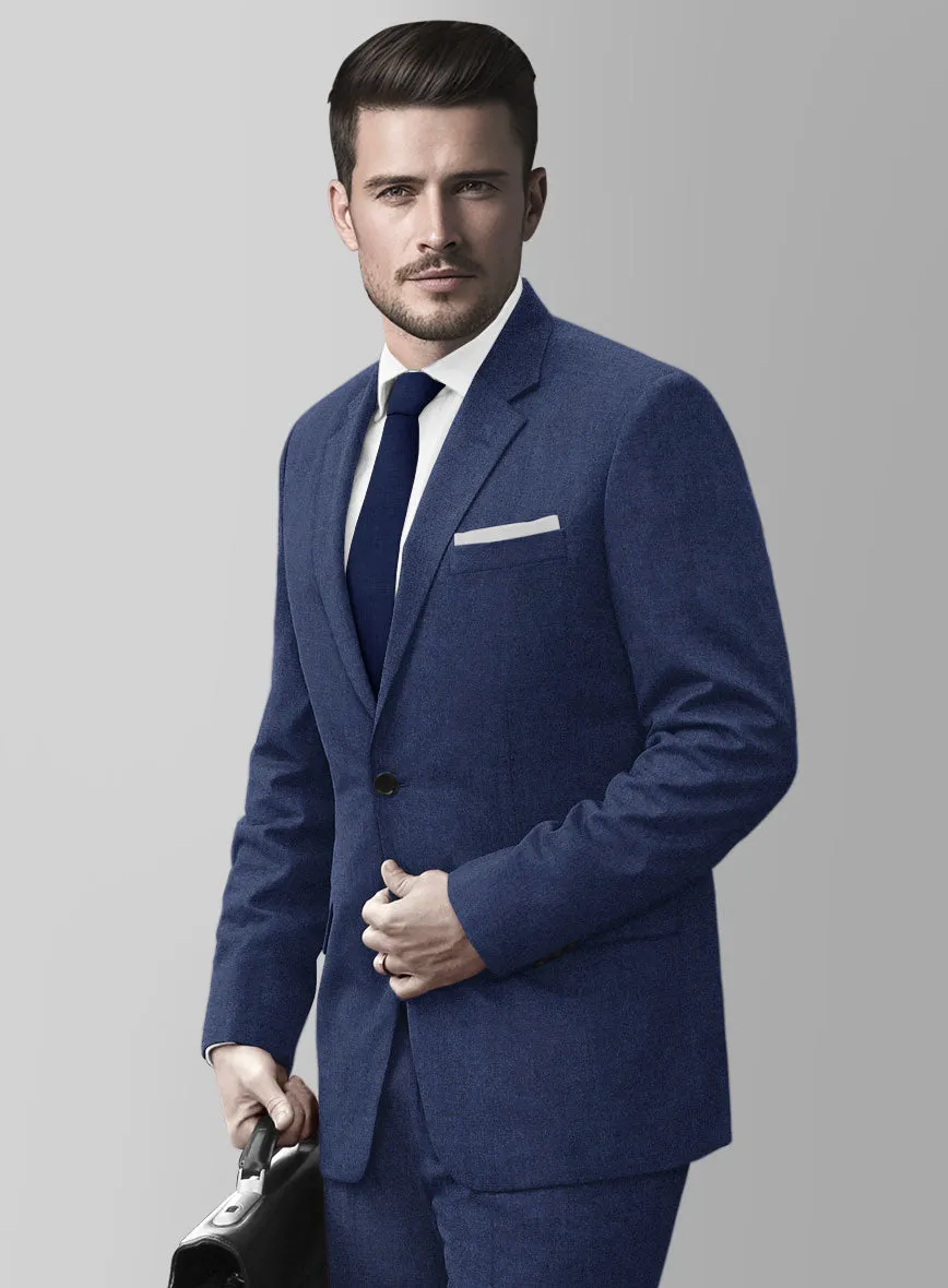 Italian Turna Persian Blue Flannel Suit