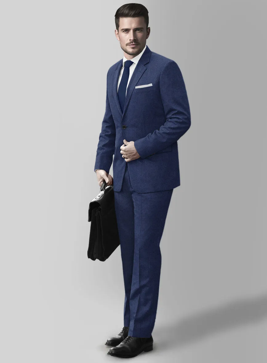 Italian Turna Persian Blue Flannel Suit