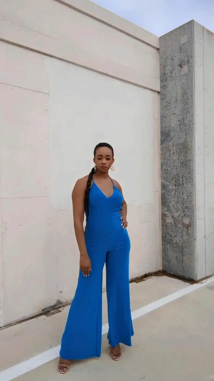 It's All About Me Blue Jumpsuit