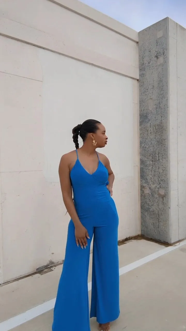 It's All About Me Blue Jumpsuit