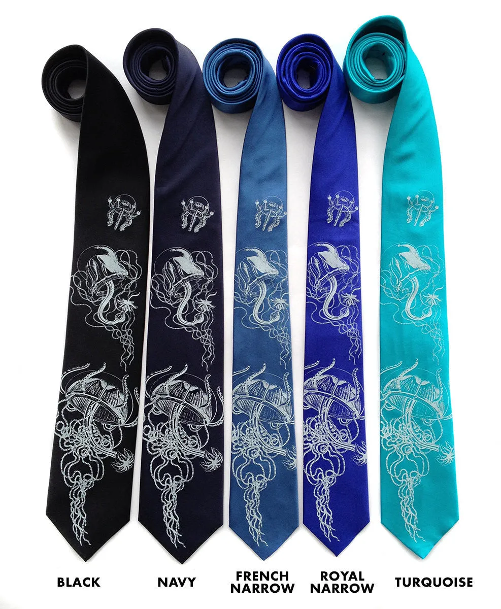 Jellyfish Necktie, Sea Creature Tie